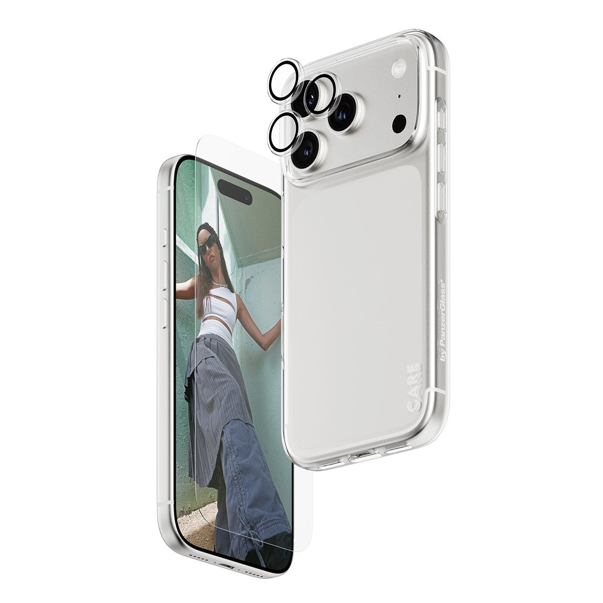 SAFE. | CARE by PanzerGlass® 3-in-1 Fashionable Combo Bundle iPhone 17 Pro